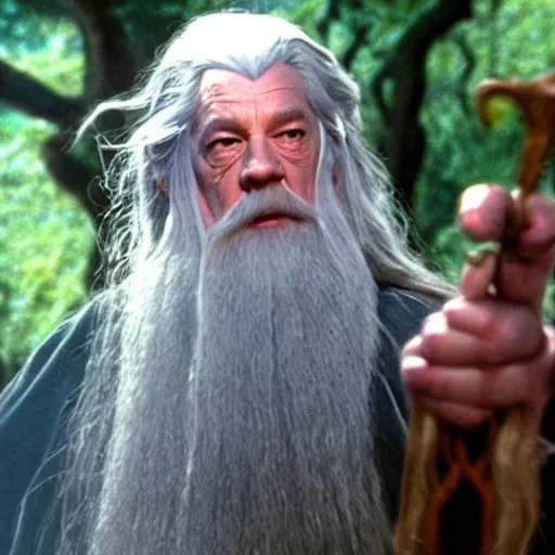 Prompt: gandalf arriving in the shire on a sunny day