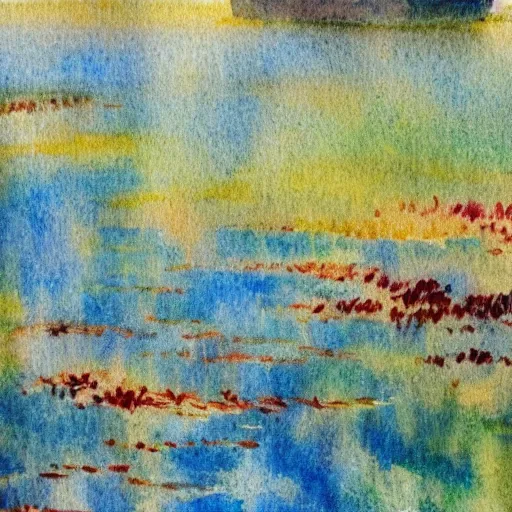 Image similar to impressionist painting but in watercolor