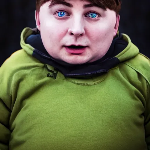 Image similar to Eric Cartman as a real life human XF IQ4, f/1.4, ISO 200, 1/160s, 8K, RAW, unedited, symmetrical balance, in-frame