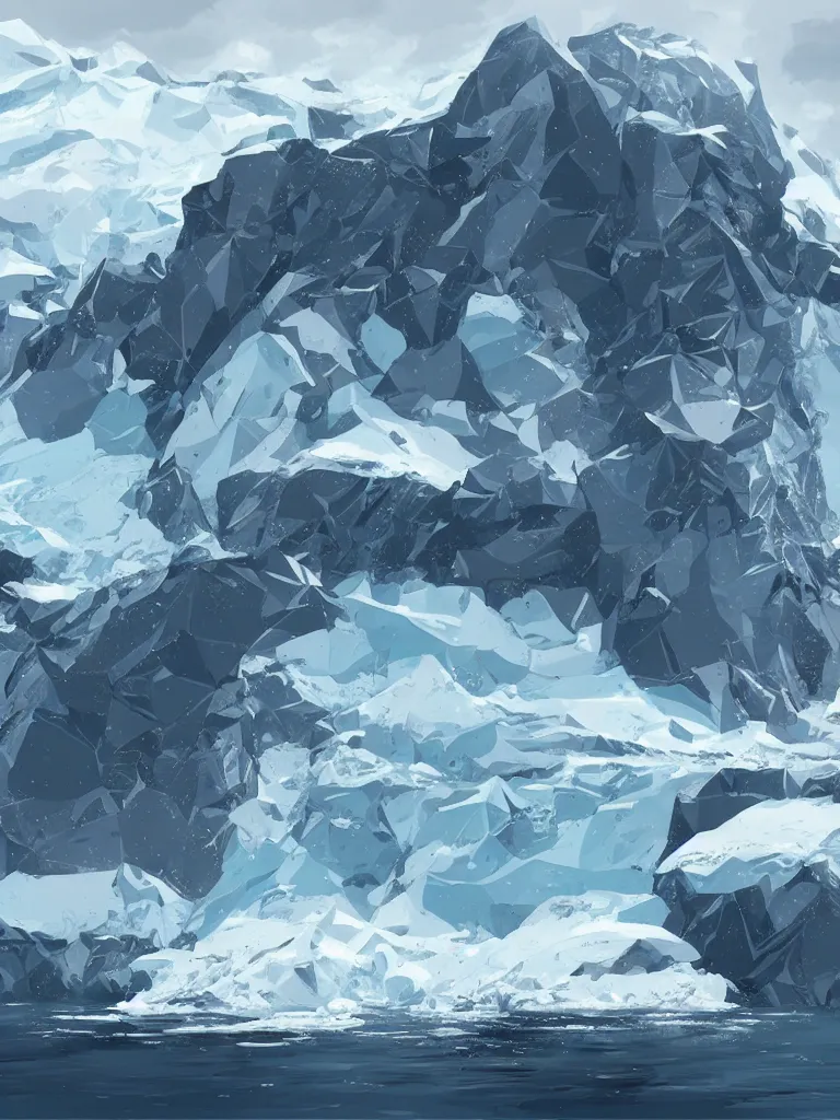 Image similar to antarctica by disney concept artists, blunt borders, rule of thirds