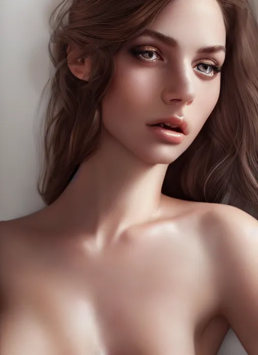 Prompt: a gorgeous female photo, professionally retouched, soft lighting, realistic, smooth face, full body shot, torso, dress, perfect eyes, wide angle, sharp focus on eyes, 8 k high definition, insanely detailed, intricate, elegant, art by marc hill and artgerm and johannes wessermark and rodney amirebrahimi