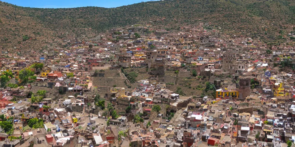 Image similar to seamless equirectangular projection of a 3 6 0 view of guanajuato