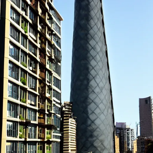 Image similar to postmodern tower in buenos aires