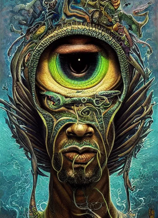 Prompt: snoop dogg reptile eyes, shamanic poster lsd art, intricate, elegant, highly detailed, centered, digital painting, artstation, concept art, smooth, sharp focus, illustration, artgerm, tomasz alen kopera, peter mohrbacher, donato giancola, joseph christian leyendecker, wlop, frank frazetta