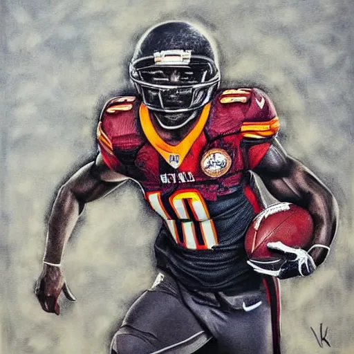 portrait of tyreek hill, determined, great detail, | Stable Diffusion