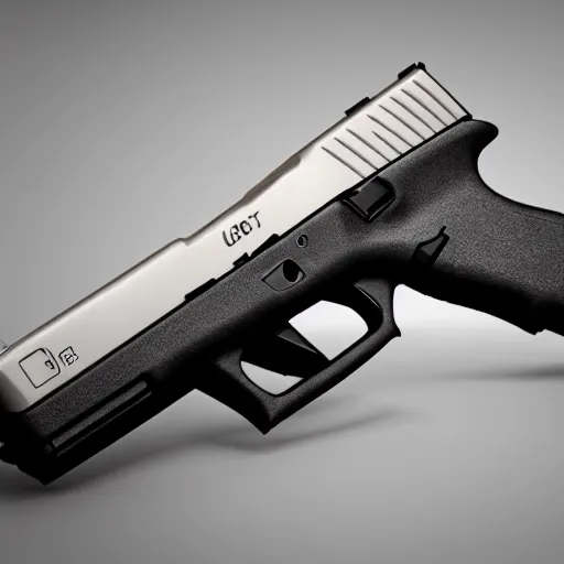 Image similar to A medium shot Octane render of a Glock 18, 4k, ultra HD