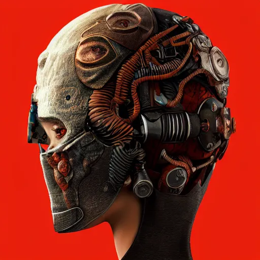 Image similar to Very very very very highly detailed epic central composition photo of demonic face with baseball mask, intricate, dystopian, sci-fi, extremely detailed, digital painting, artstation, concept art, smooth, sharp focus, illustration, intimidating lighting, incredible art by Anna Dittmann, Octane render in Maya and Houdini