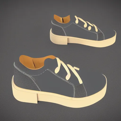 Image similar to koala shoes, ultra realistic. 4 k. vray render