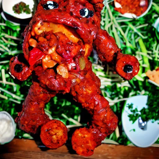 Image similar to chorizo monster, photograph