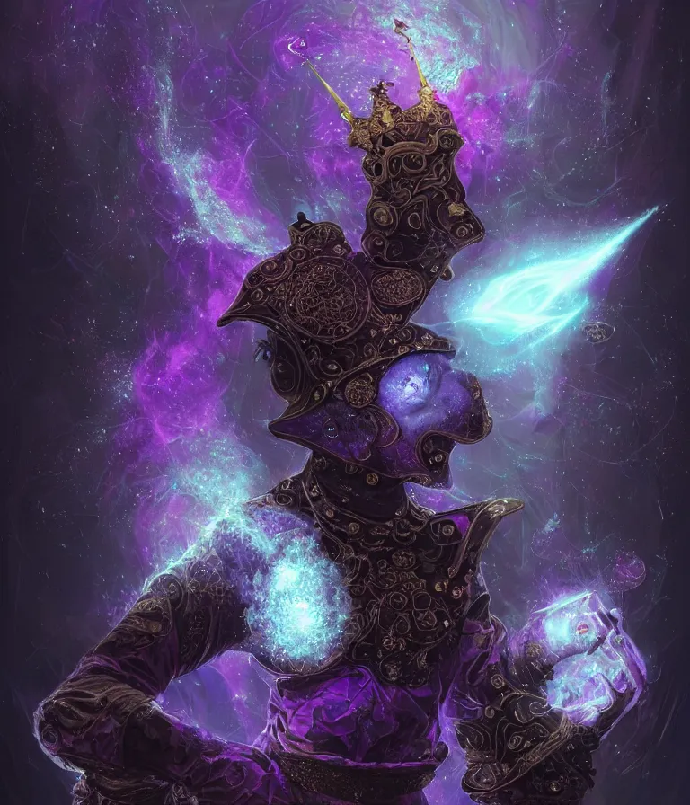 Image similar to front!!! shot of a court jester!!! character, mesmerizing fractal hypercubes, dark holography!!!, future, metallic nebula, crystalline edges, polygonal, elegant, highly detailed, centered, (((artstation, concept art, jagged, sharp focus, artgerm, Tomasz Alen Kopera, Peter Mohrbacher, donato giancola, Joseph Christian Leyendecker, WLOP, Boris Vallejo))), ((raytracing)), mugshot!!!!!, ugly!!!!!!, octane render, nvidia raytracing demo, octane render, nvidia raytracing demo, octane render, nvidia raytracing demo, 8K