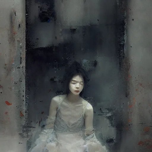 Image similar to memories fading to dust by ruan jia, beautiful composition