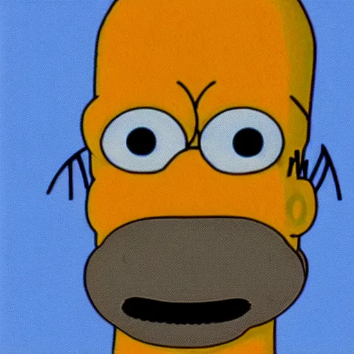 Prompt: homer simpson as a puppet