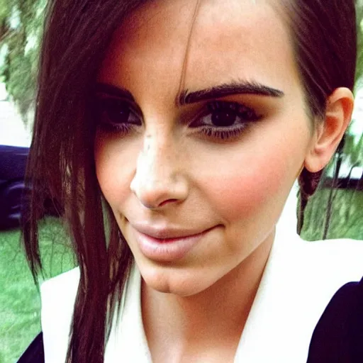 Image similar to kim kardashian mixed with emma watson