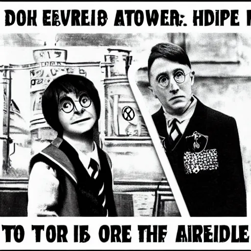 Image similar to harry potter and adolf hitler