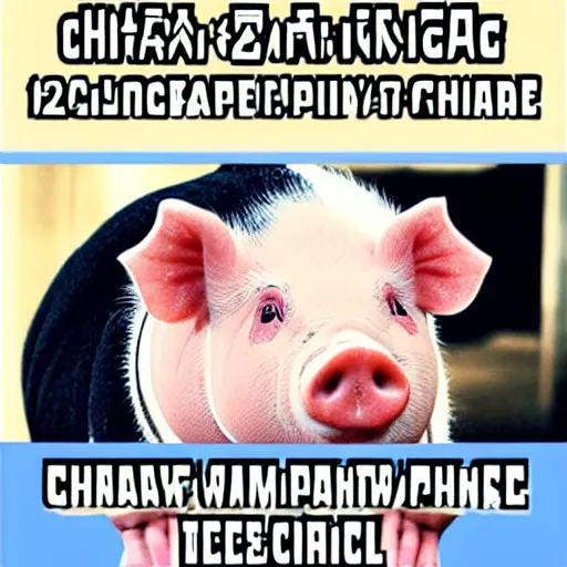 Image similar to chinese meme pig