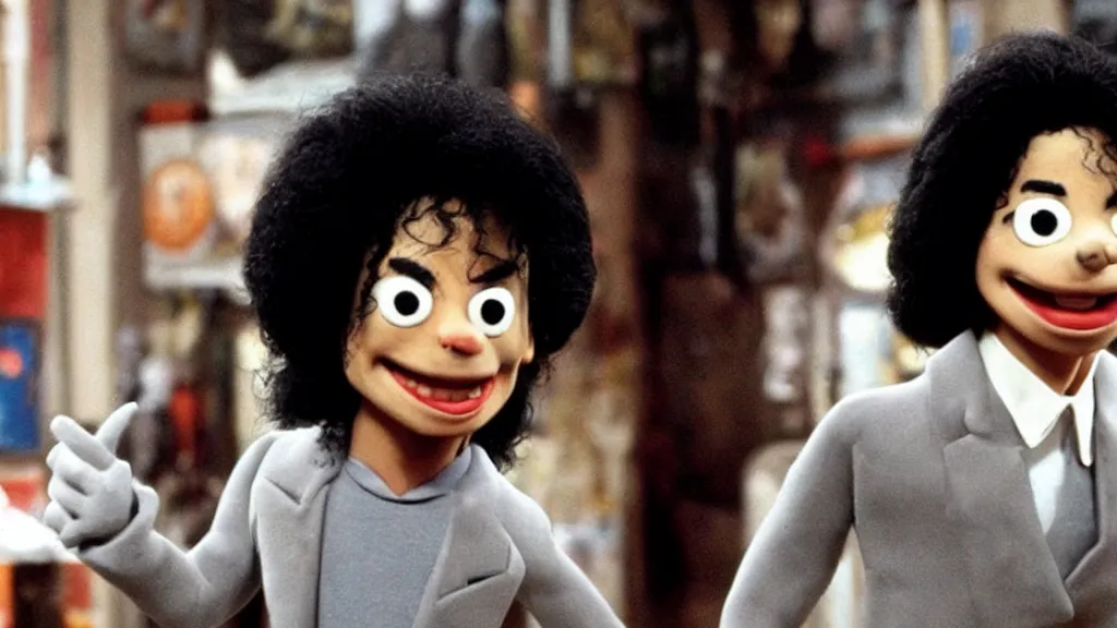 Prompt: Michael Jackson in Wallace and Gromit