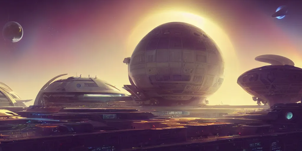 Prompt: aztec space station, by tim blandin and arthur haas and bruce pennington and john schoenherr, big windows architecture by zaha hadid, octane render, warm colour scheme, white, cinematic, scenery, cgsociety, modernism, futuristic, trending on artstation, sci - fi, high detail, high quality, close up angle