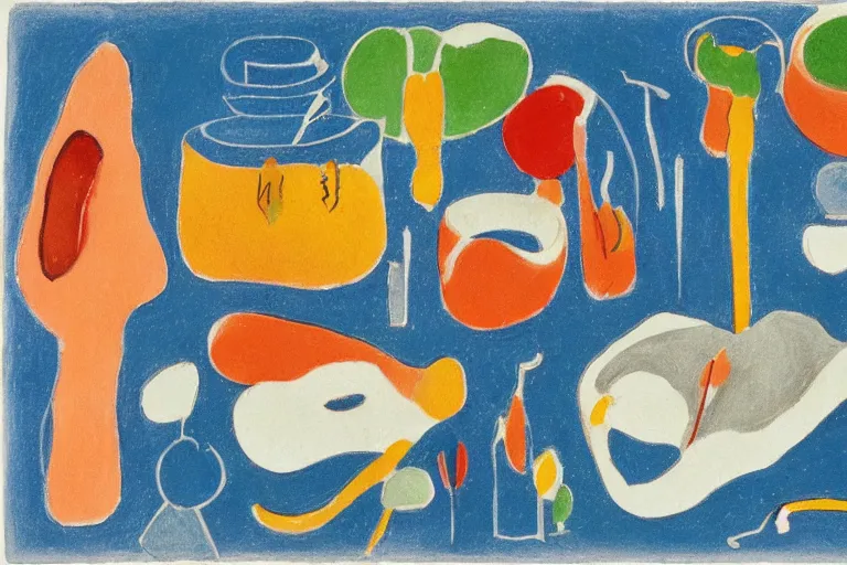 Image similar to dental scientific illustration landscape Matisse