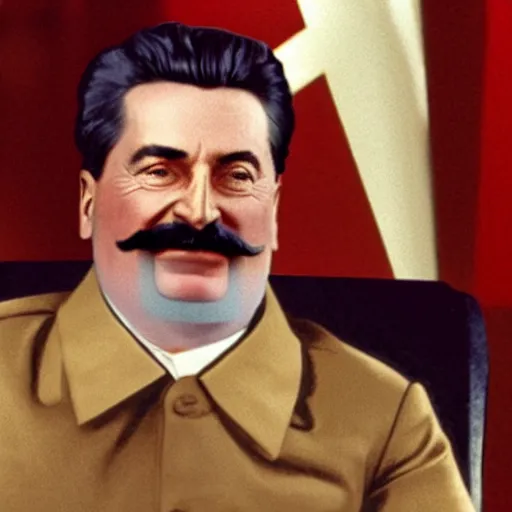 Prompt: stalin as The Office tv show character