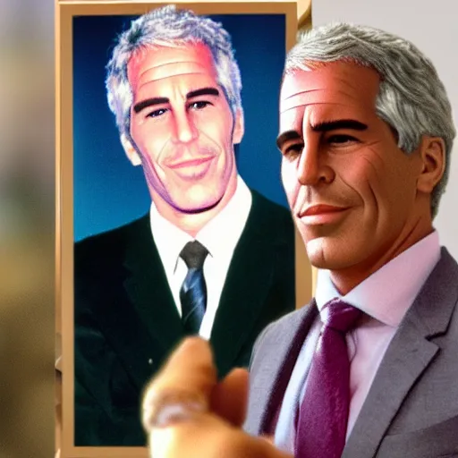 Image similar to Jeffrey Epstein Ken from Barbie 2023, cinematic