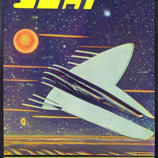 Prompt: starship crash from Omni magazine 1979
