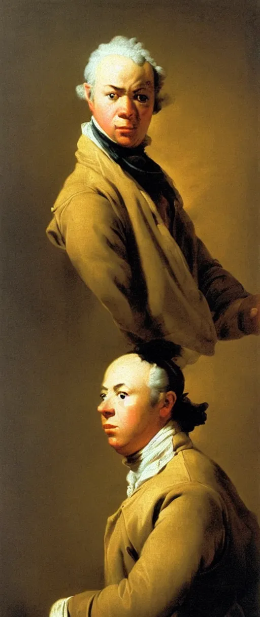 Prompt: Joseph Ducreux expressive portrait. Stunning.