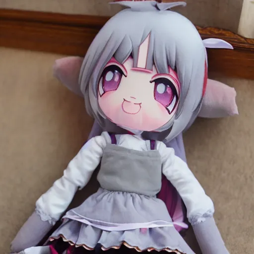 Prompt: cute fumo plush of a tiny girl with incredible ambitions