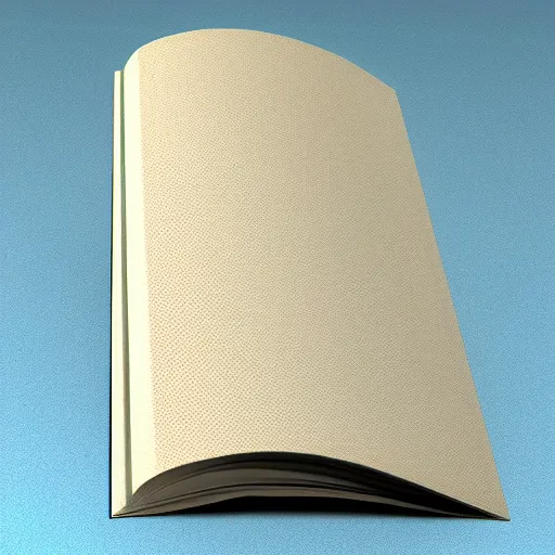 Prompt: 3 d images of cream colored hard cover books falling with a white backdrop. ultra - realistic.