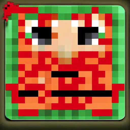 minecraft chicken face pixel art