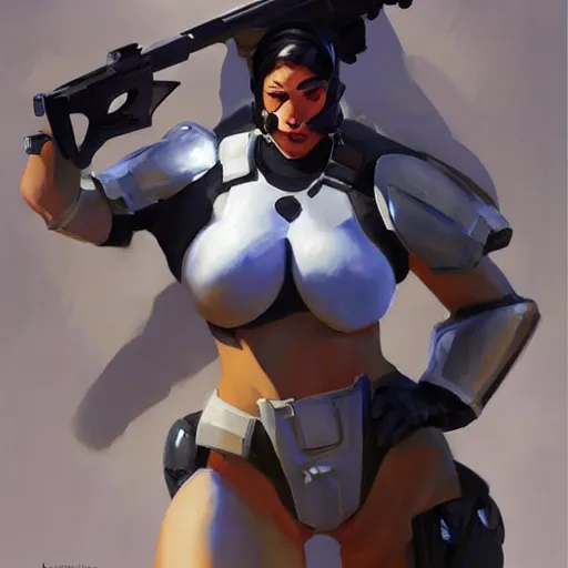 Prompt: greg manchess portrait painting of partially armored domino as overwatch character, medium shot, asymmetrical, profile picture, organic painting, sunny day, matte painting, bold shapes, hard edges, street art, trending on artstation, by huang guangjian and gil elvgren and sachin teng