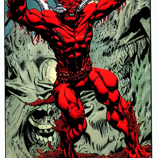 Image similar to demon by todd mcfarlane