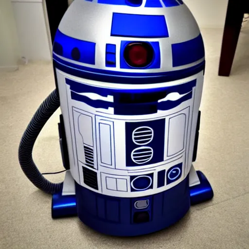 Image similar to r 2 d 2 vacuum cleaner, 8 k,