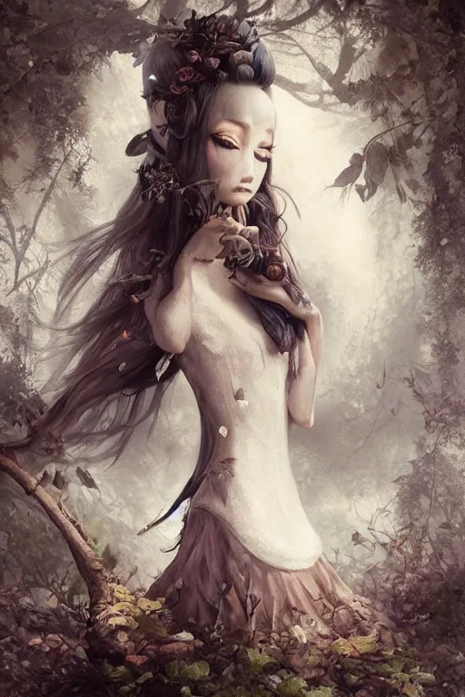 Image similar to a portrait of a character in a scenic environment by Natalie Shau, Naoto Hattori, Jacqueline E and Bastien Lecouffe Deharme, trending on artstation, artstationHD, artstationHQ, unreal engine, 4k, 8k