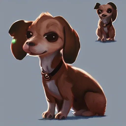 Prompt: A playful and fun-loving dog who loves nothing more than a good game of fetch or a belly rub. Despite their cheerful nature, they can't help but feel a little sad sometimes when they think about how their previous family abandoned them+happy+warm+artstation+concept art+smooth+rossdraws