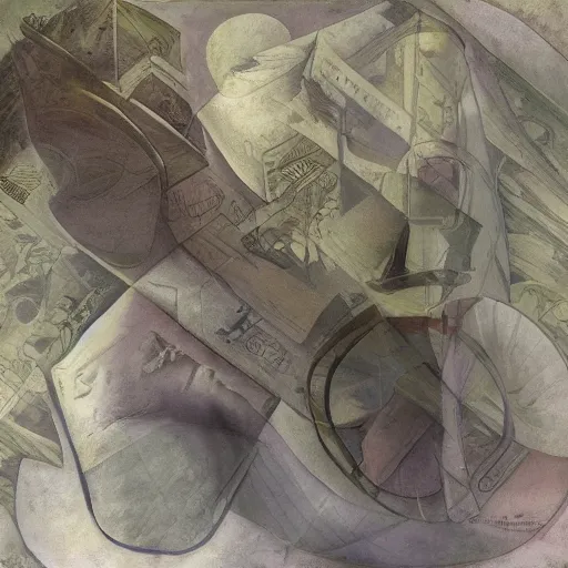 Image similar to canvas on a stretcher in a torn transparencies with multilayer last supper johannes itten colors gradient pattern of escher style 3 6 0 panorama with hieronymus bosch style bubbles, contrast of light and shadows, unfinished, very detailed, 3 5 mm photo, photorealism