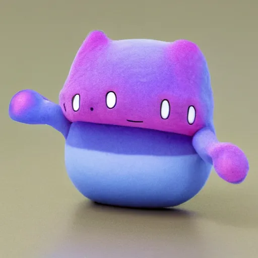 Image similar to a mixture between ditto and ditto, double ditto pokemon hybrid, ditto and ditto