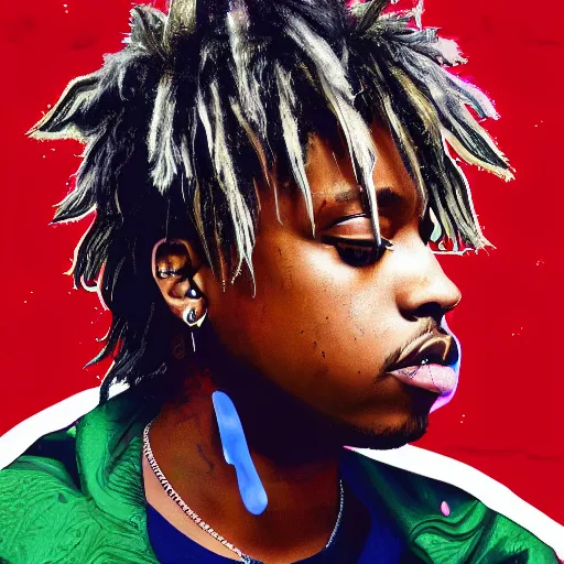 Image similar to juice wrld digital art 4 k the detailed super realistic