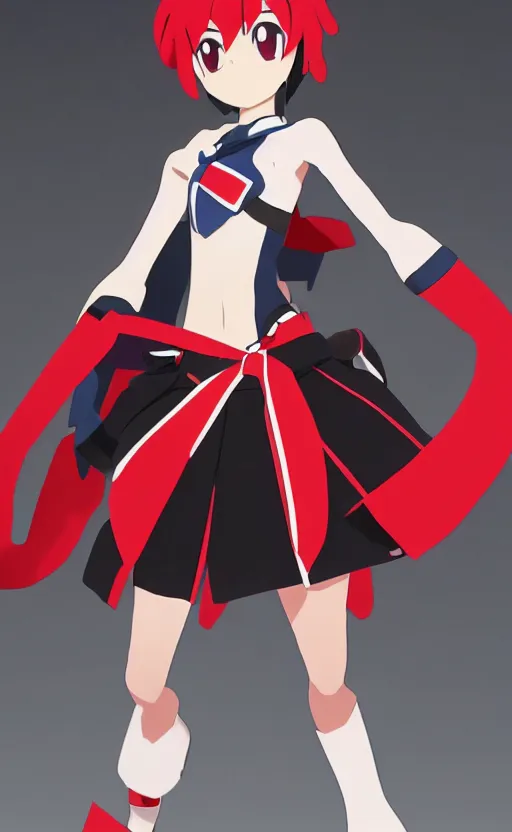 Prompt: toy design, kill la kill anime, portrait of ryuko girl character, 2 0 2 2 anime style, anime static figure, cosplay photo, red scissors, school uniform, inspired by good smile company, 1 2 0 mm, photo taken by professional photographer, by trigger anime studio, trending on facebook, symbology, anime character anatomy, high resolution, matte