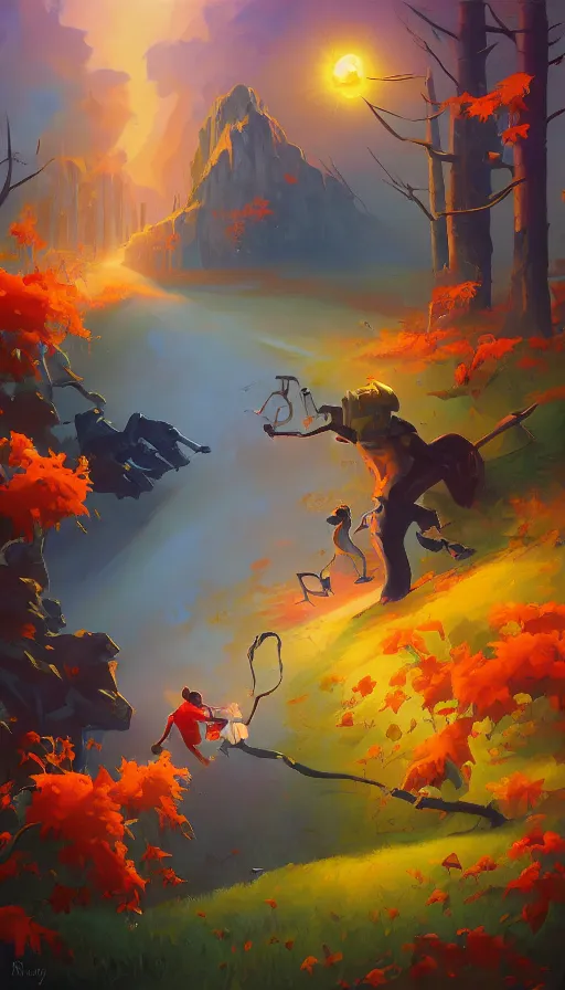 Prompt: life and death mixing together, by rhads