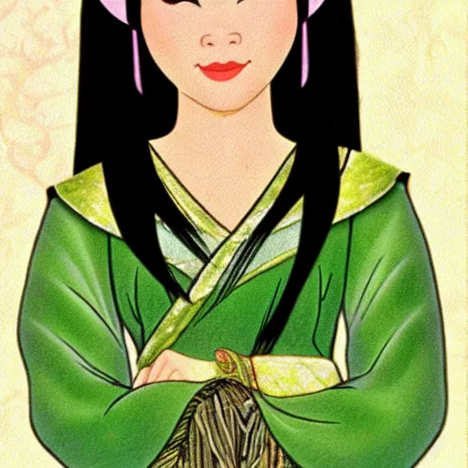 Image similar to portrait of an asian fiona from shrek ( 2 0 0 1 )