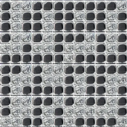 Image similar to 4 k large tiled retrofuturism brutalist floor white black seamless texture, material, flat, pbr, hi - res