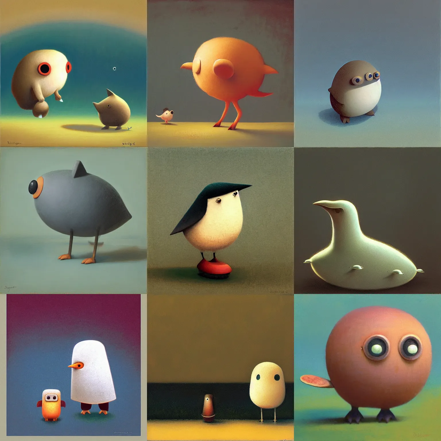 Prompt: waddle doo by shaun tan