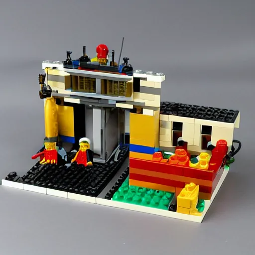 Prompt: Guantanamo bay Lego Set