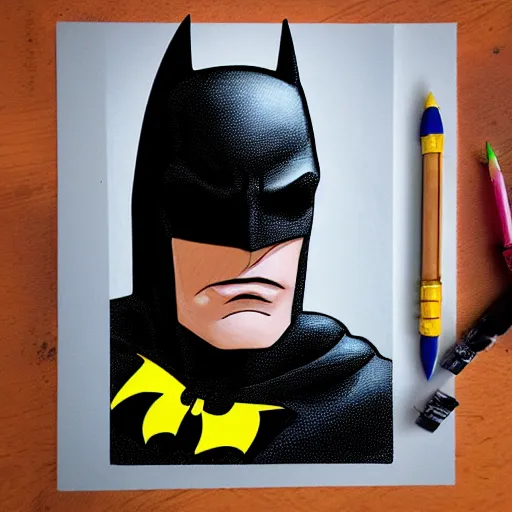 Prompt: batman, cartoon portrait