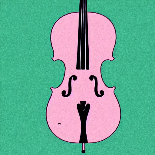 Image similar to cello, vector art,