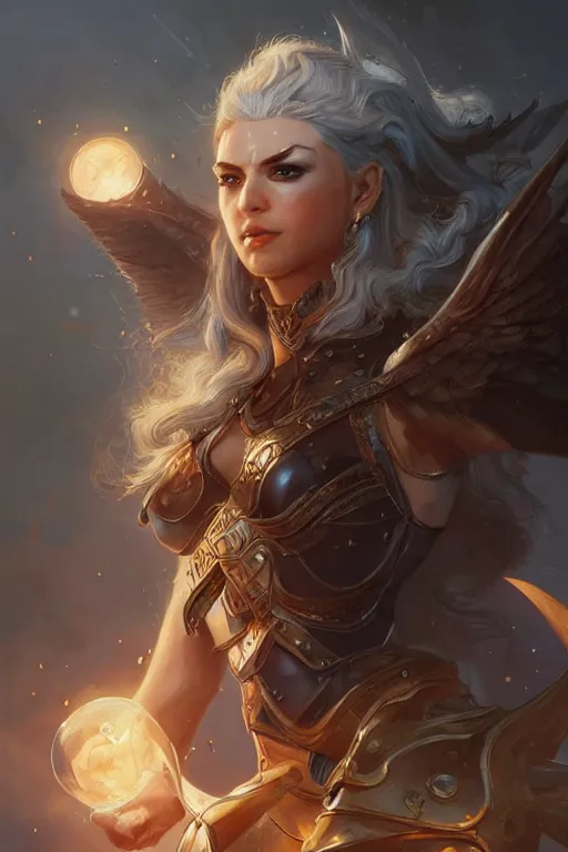 Image similar to amazon valkyrie athena, d & d, fantasy, portrait, highly detailed, headshot, digital painting, trending on artstation, concept art, sharp focus, illustration, art by artgerm and greg rutkowski and magali villeneuve