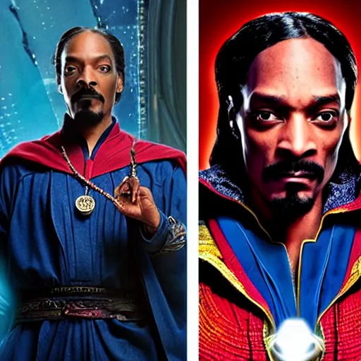 Image similar to snoop dogg as doctor strange, marvel cinematic universe, mcu, 8 k, raw, unedited, symmetrical balance, in - frame,