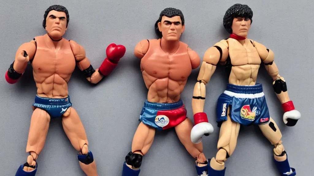 Image similar to An action figure of a WWA boxer