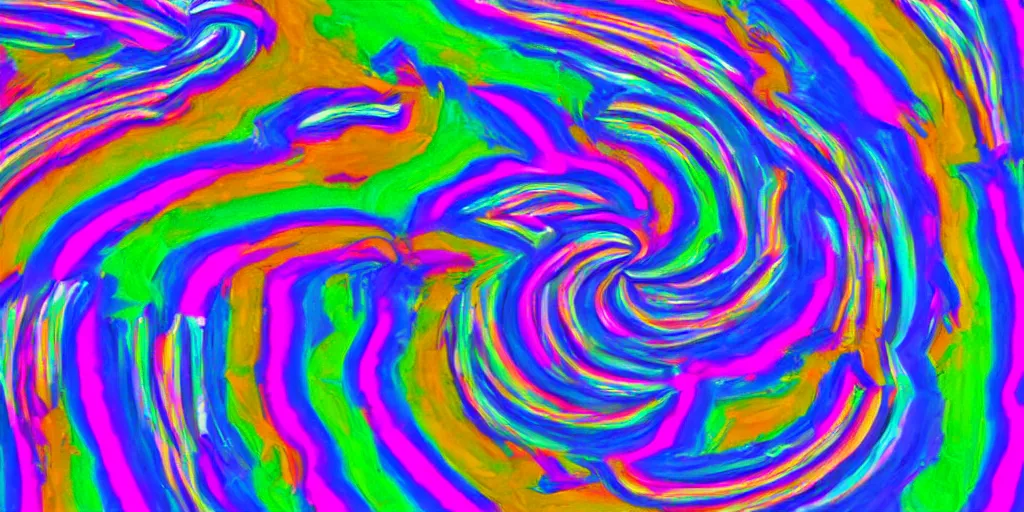 Prompt: psychedelic windows 95