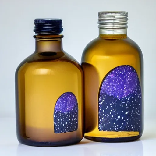 Image similar to the universe contained within a bottle